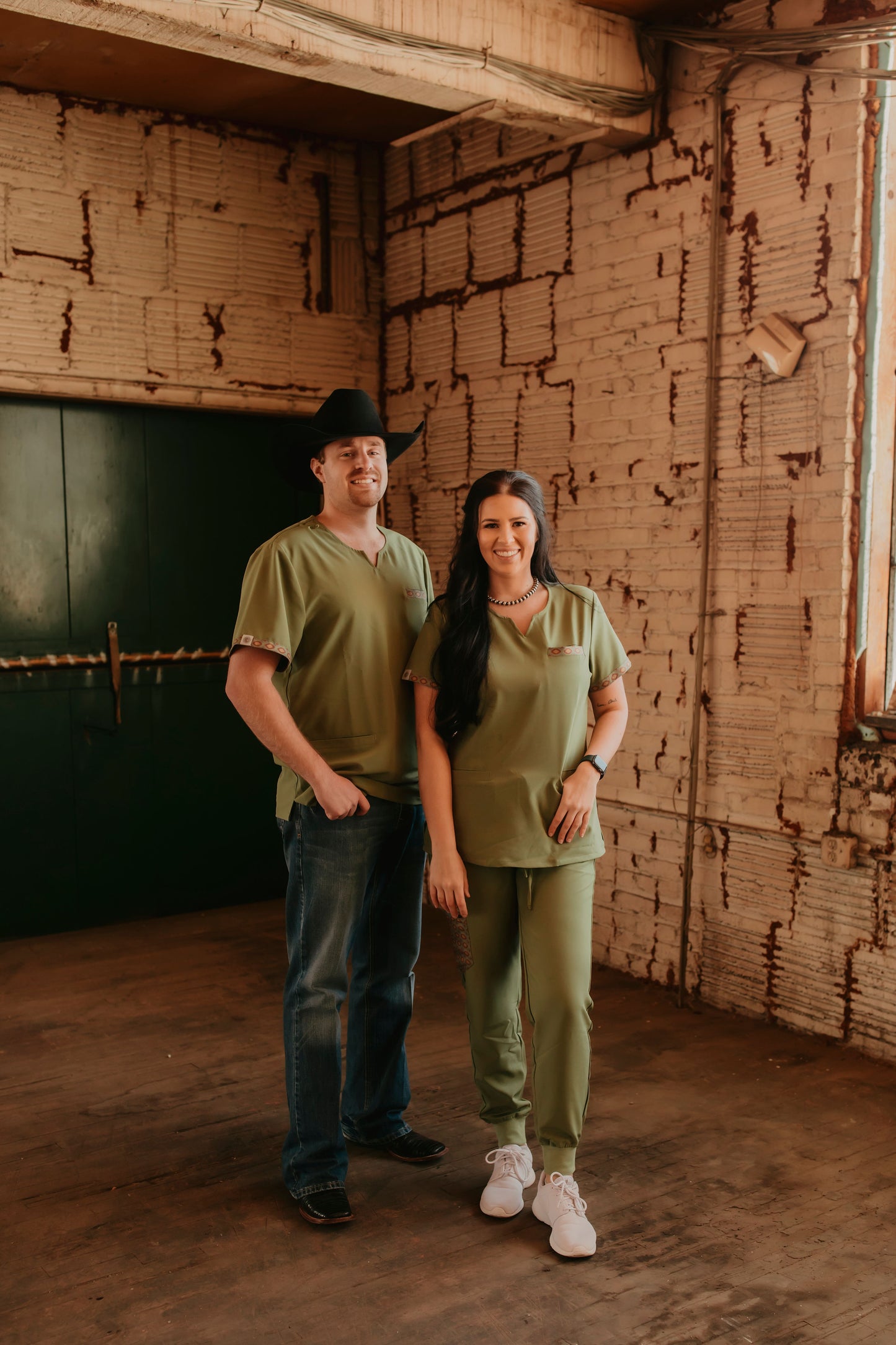 Olive Green Aztec Pants