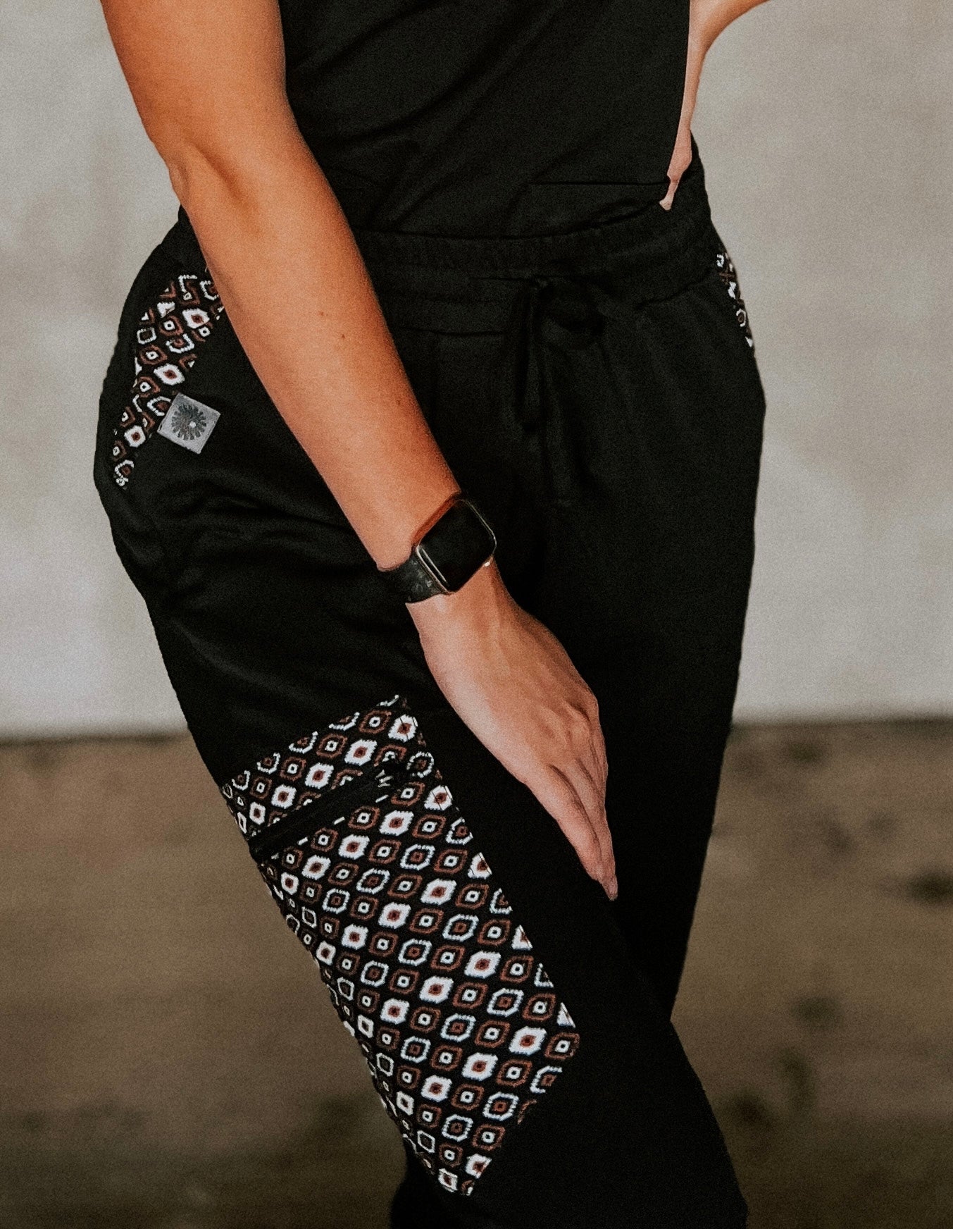 WHOLESALE- Black Aztec Pants