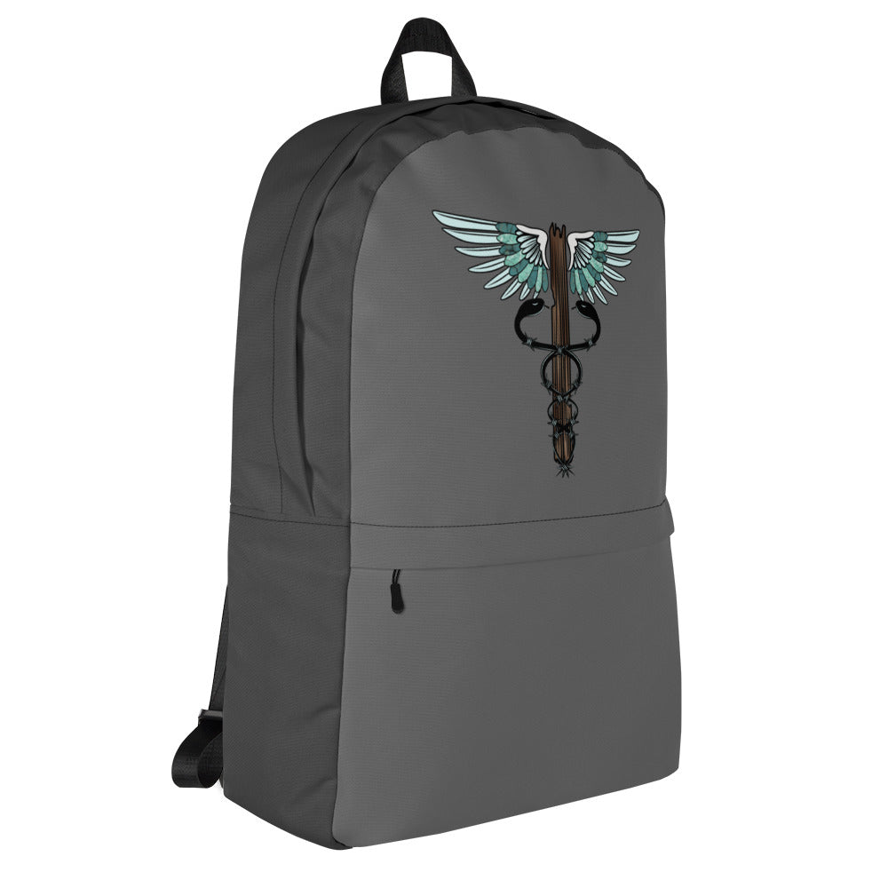 Cowgirl Caduceus- Print Backpack