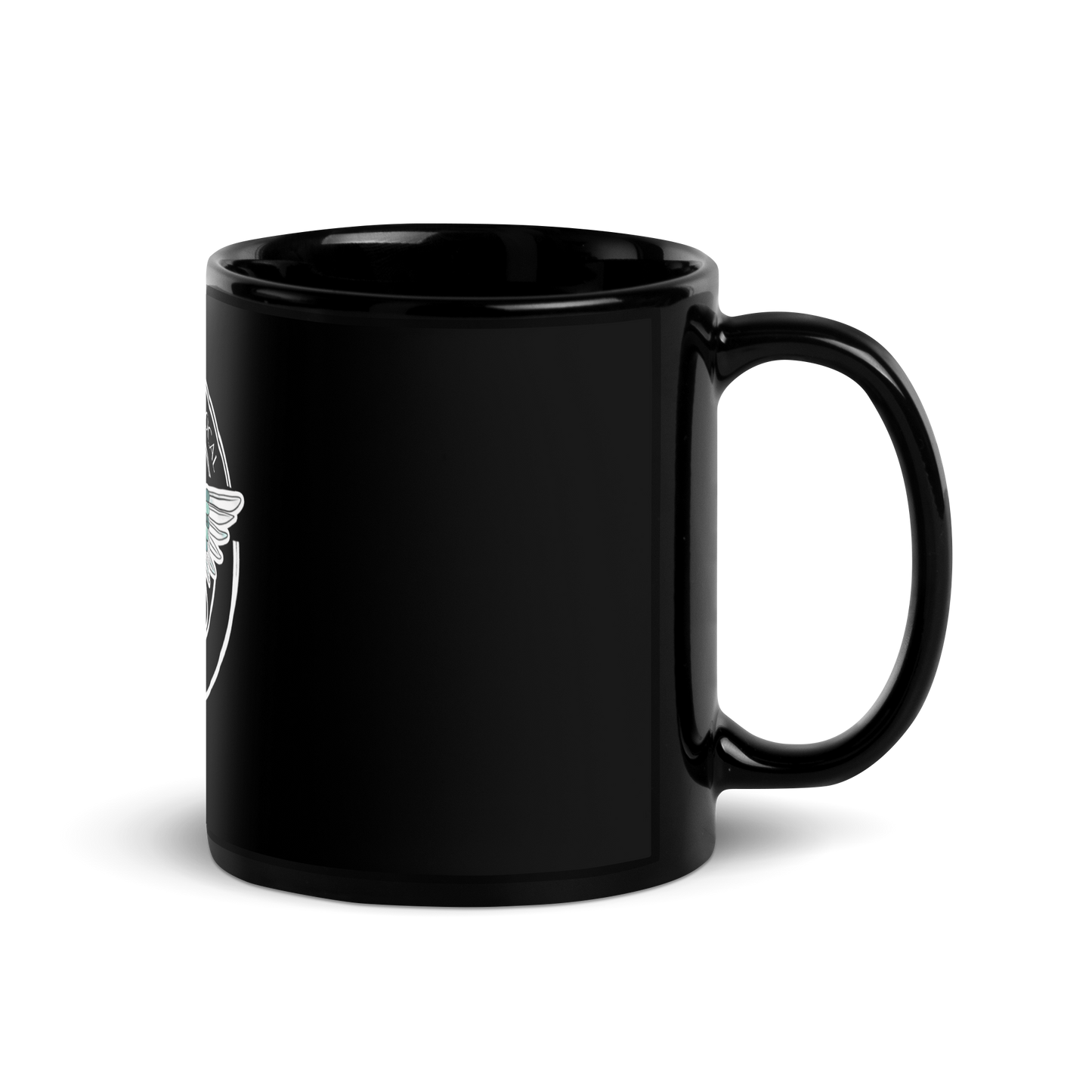 Support Your Local- Black Glossy Mug