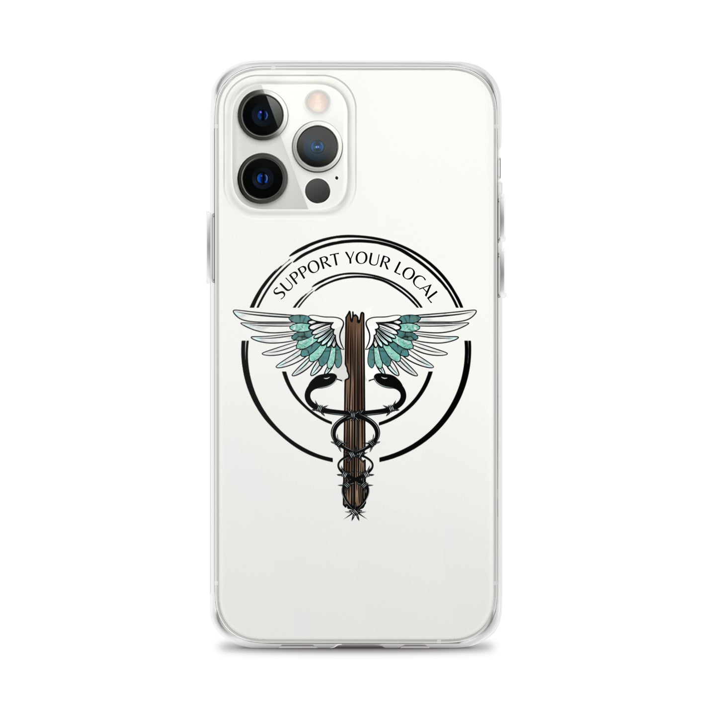 Support Your Local- Clear Case for iPhone®