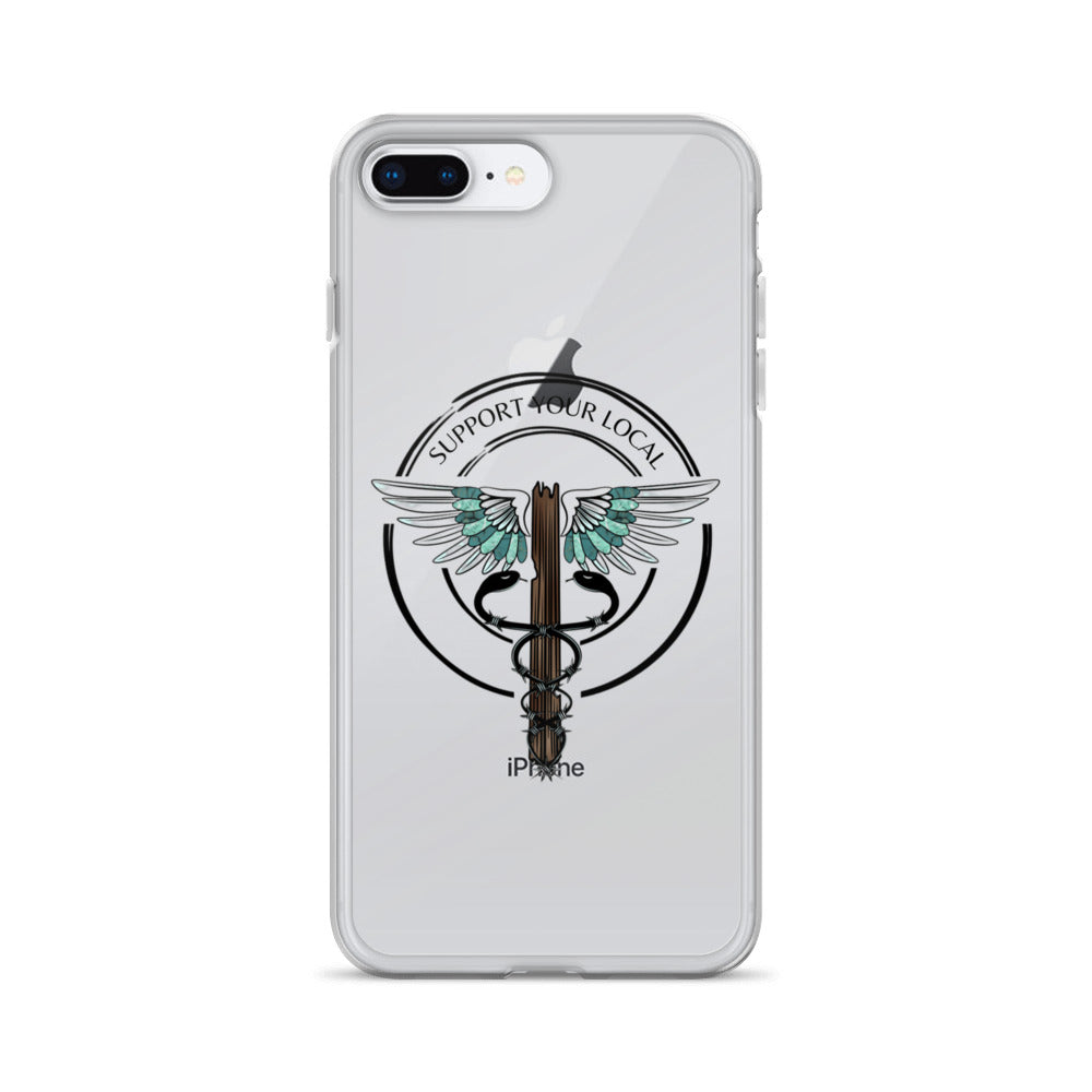 Support Your Local- Clear Case for iPhone®