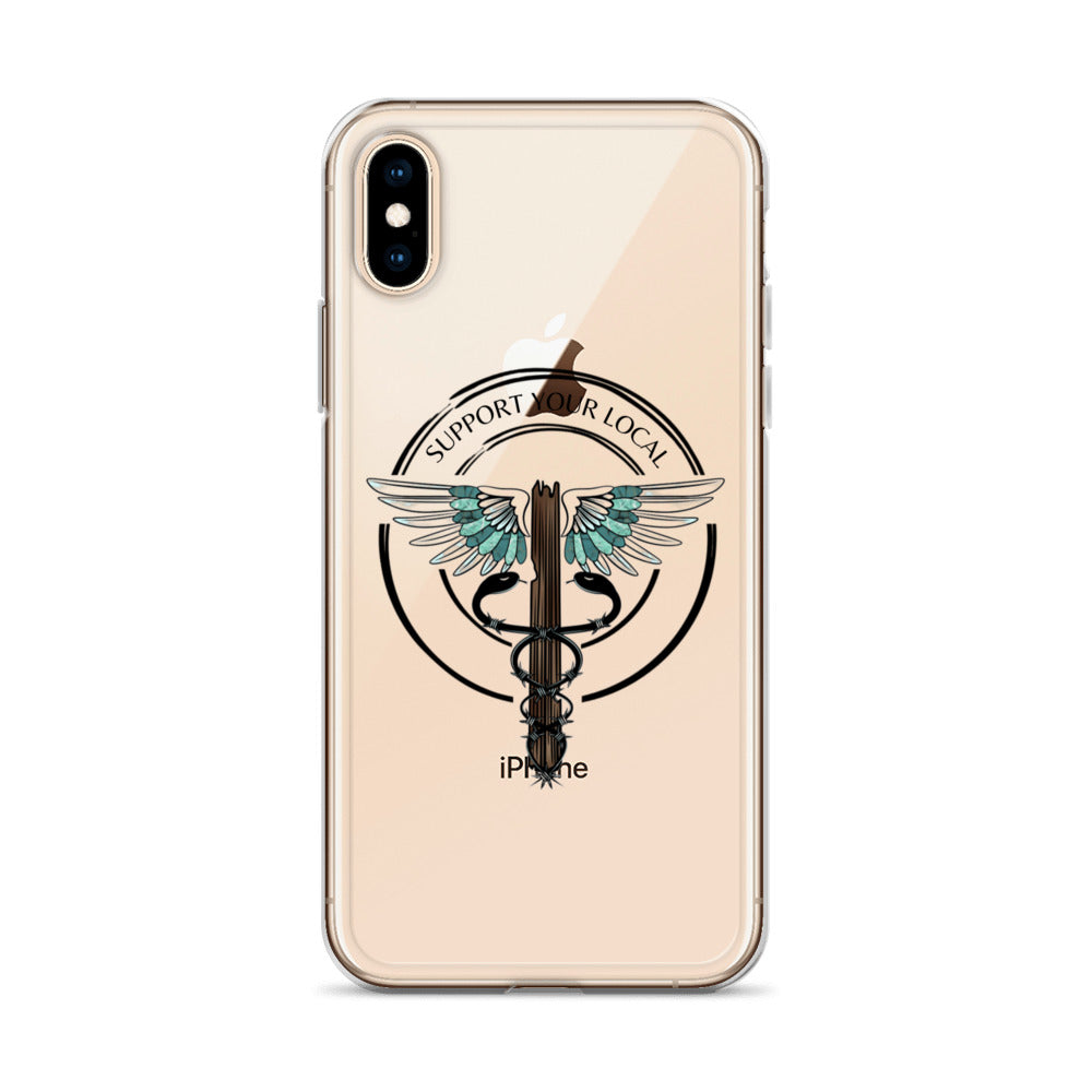 Support Your Local- Clear Case for iPhone®