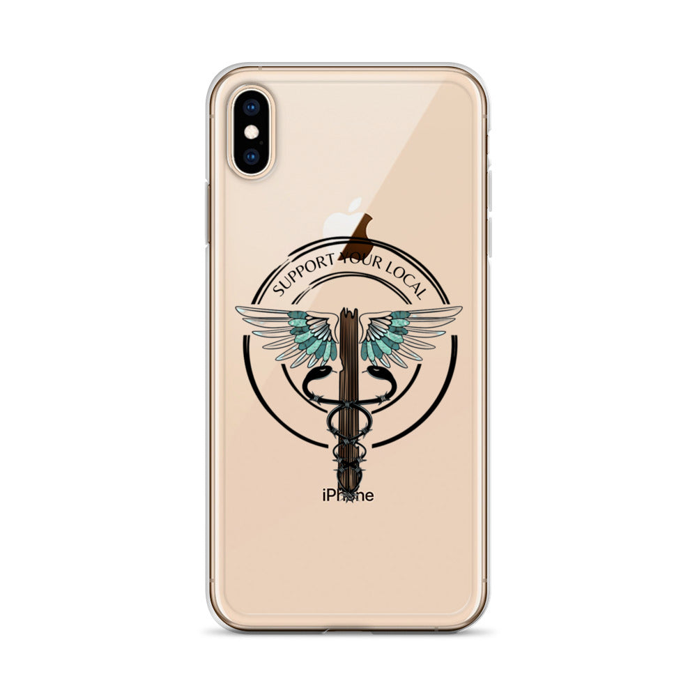 Support Your Local- Clear Case for iPhone®