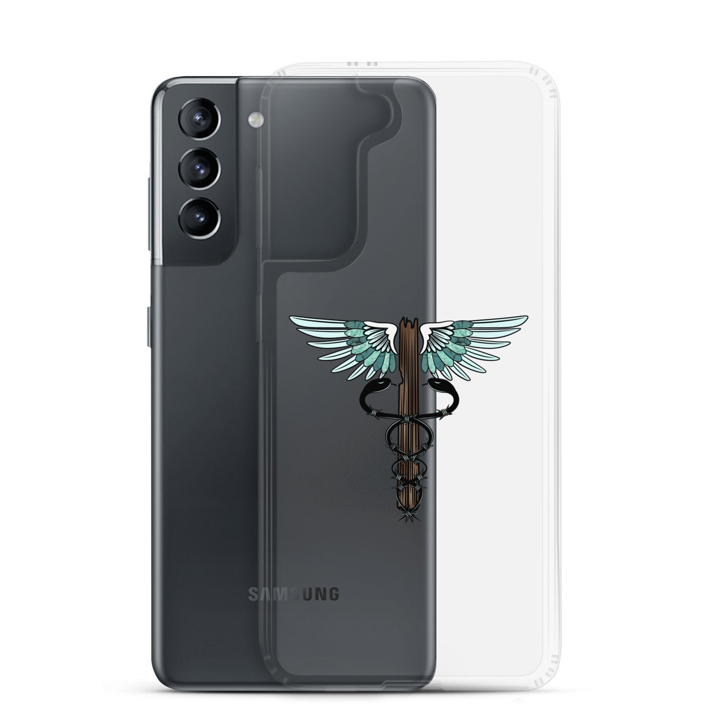 Cowgirl Caduceus-Clear Case for Samsung®