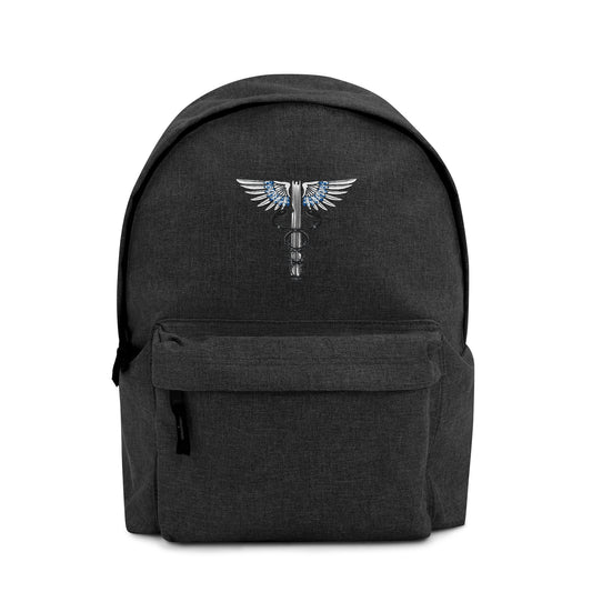 Cowgirl Caduceus- Embroidered Backpack