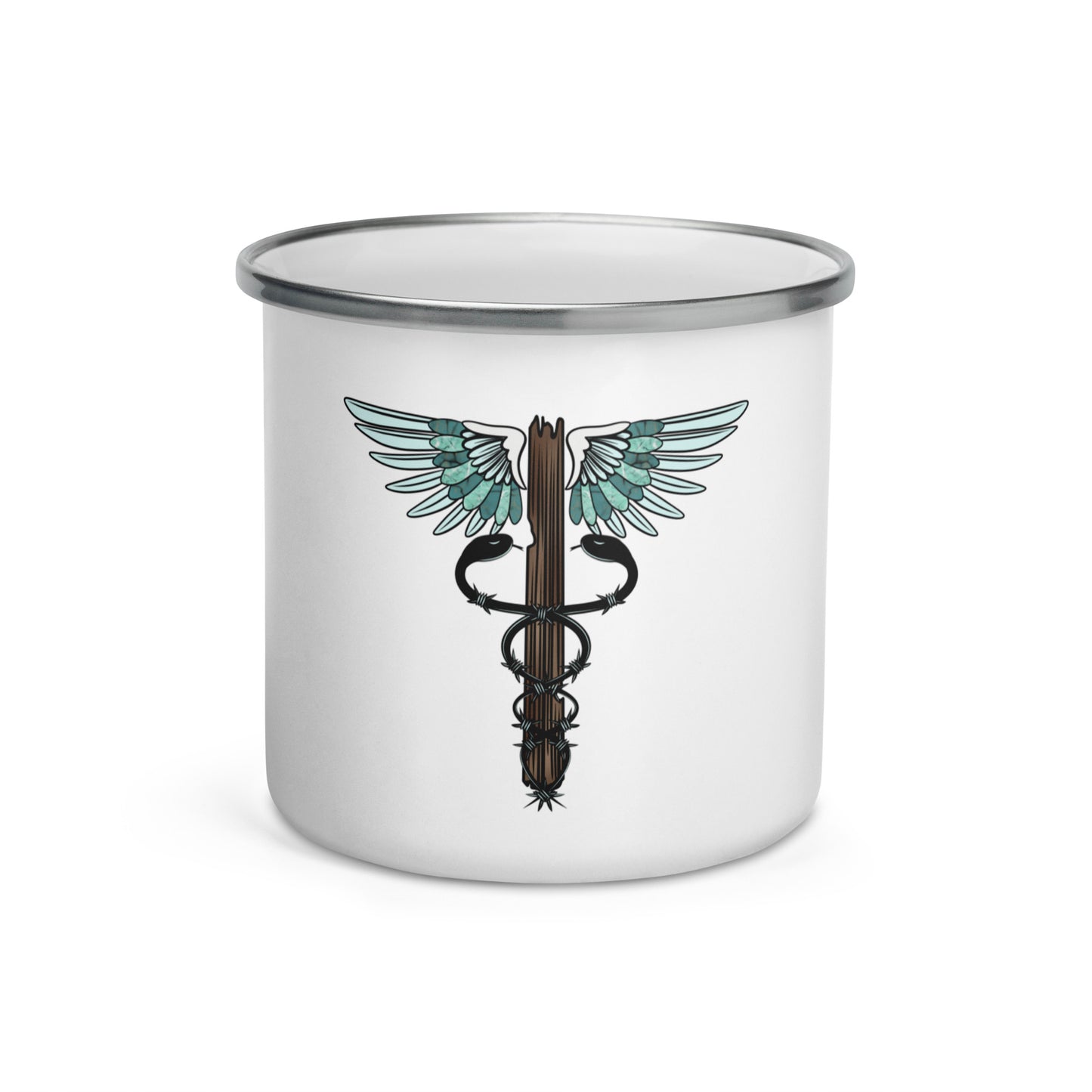 Cowgirl Caduceus- Enamel Mug