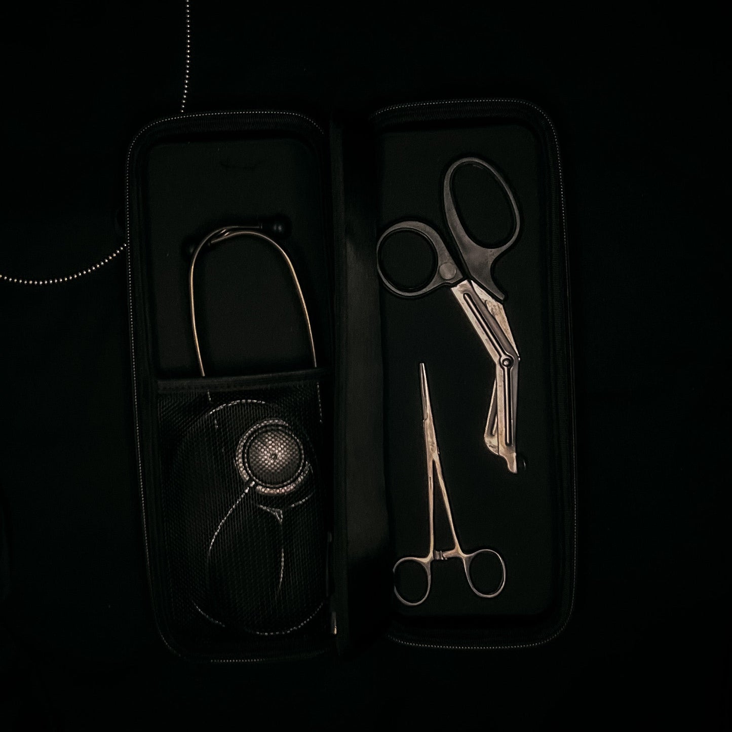 Black Branded Stethoscope Case