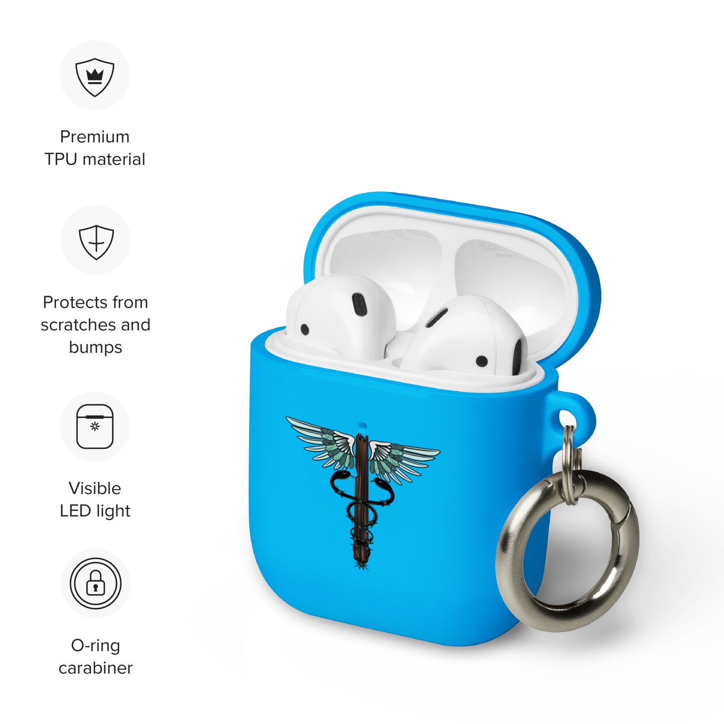 Cowgirl Caduceus Rubber Case for AirPods®