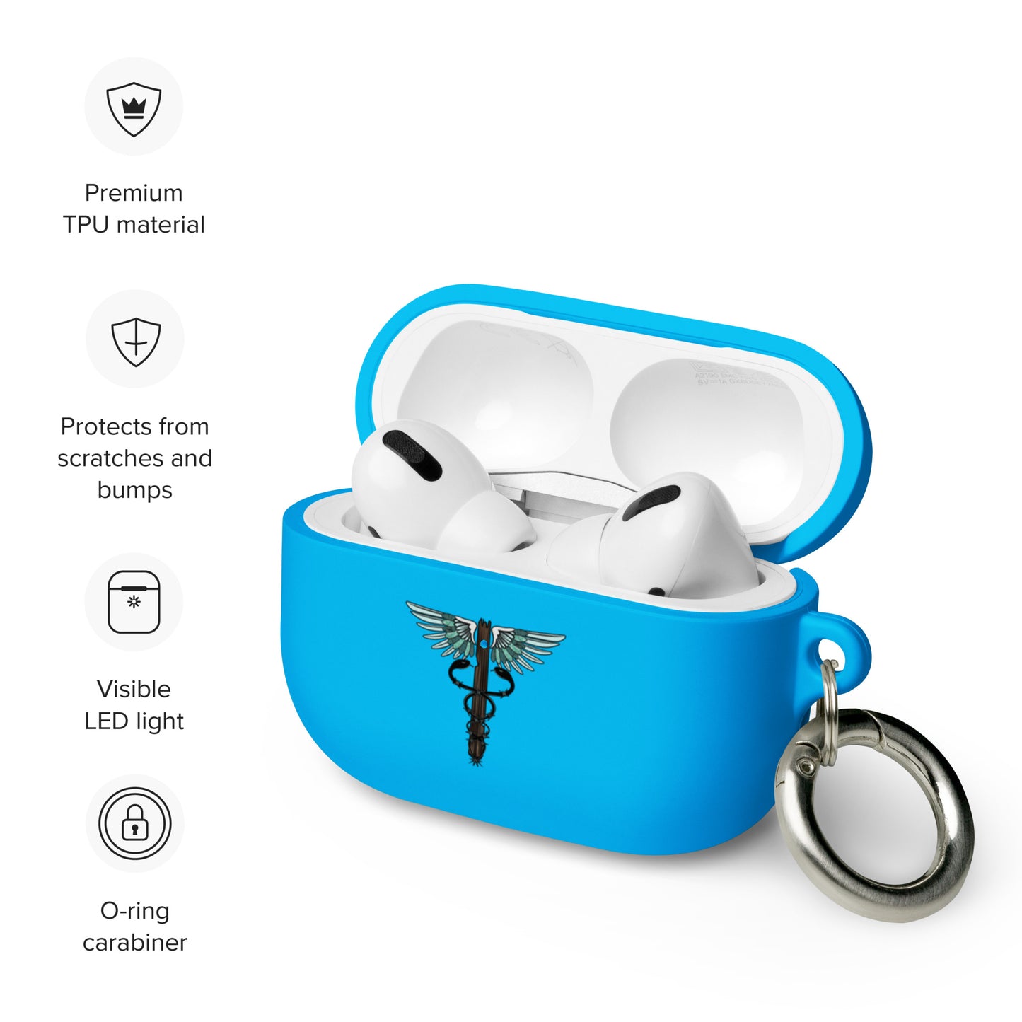 Cowgirl Caduceus Rubber Case for AirPods®