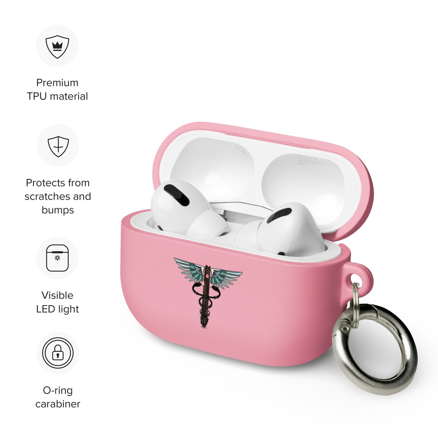 Cowgirl Caduceus Rubber Case for AirPods®