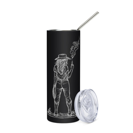 Tuck It- SMOKE ONLY Black Stainless Steel Tumbler
