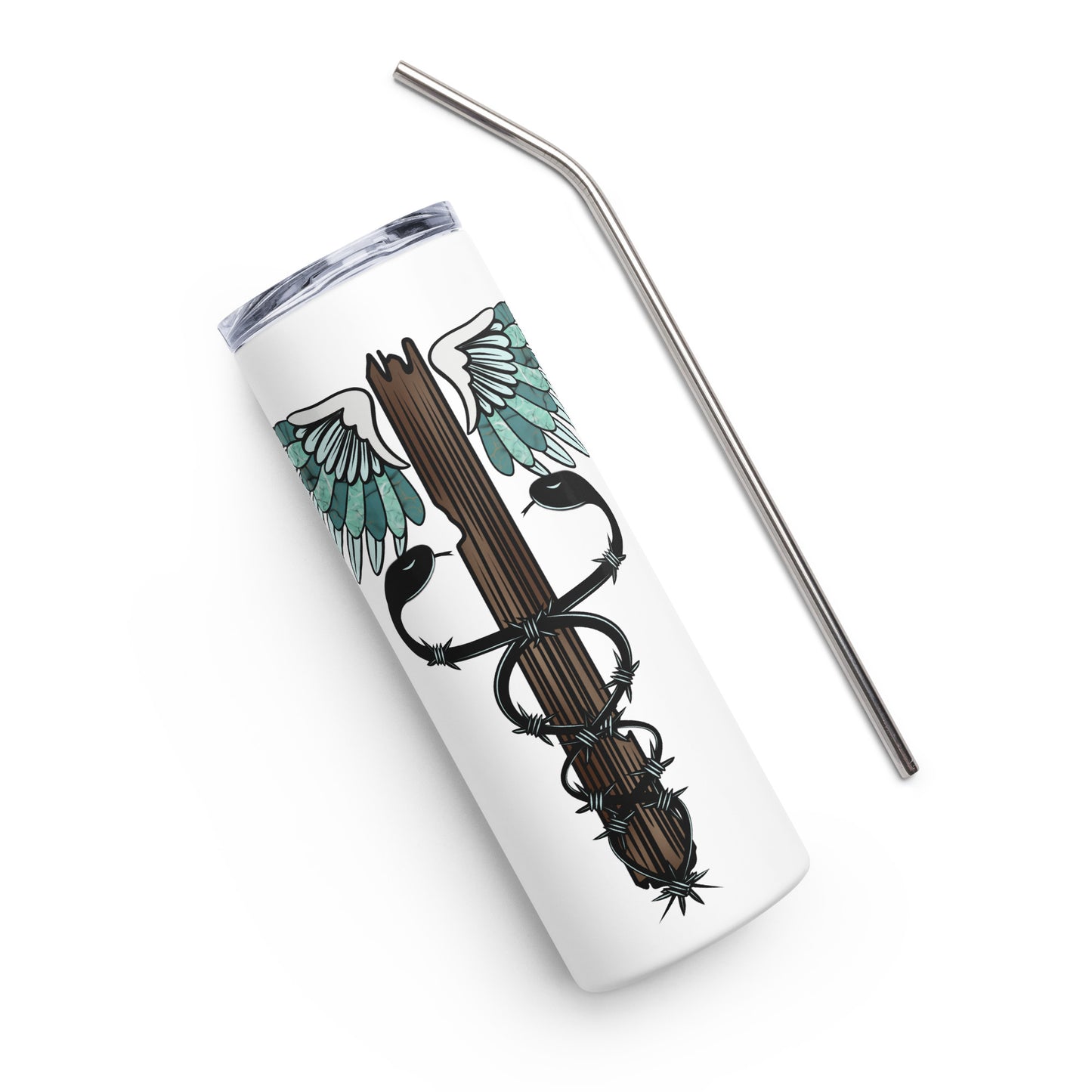 Cowgirl Caduceus- Stainless Steel Tumbler