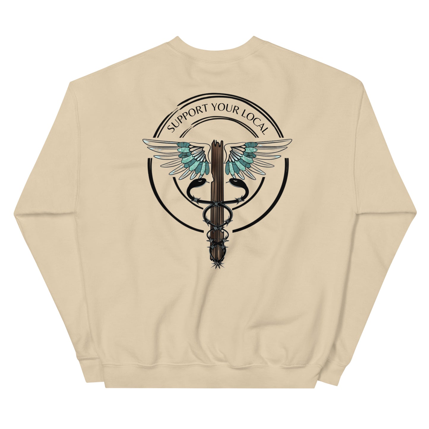 Support Your Local- Light Colors Unisex Crew Neck