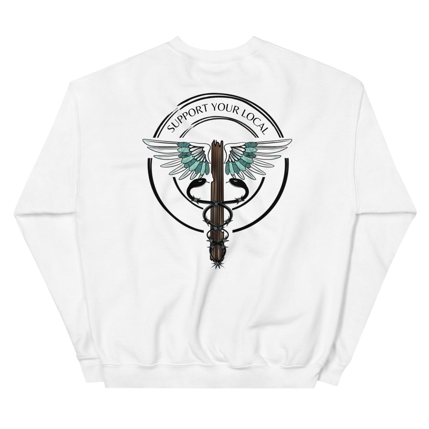 Support Your Local- Light Colors Unisex Crew Neck