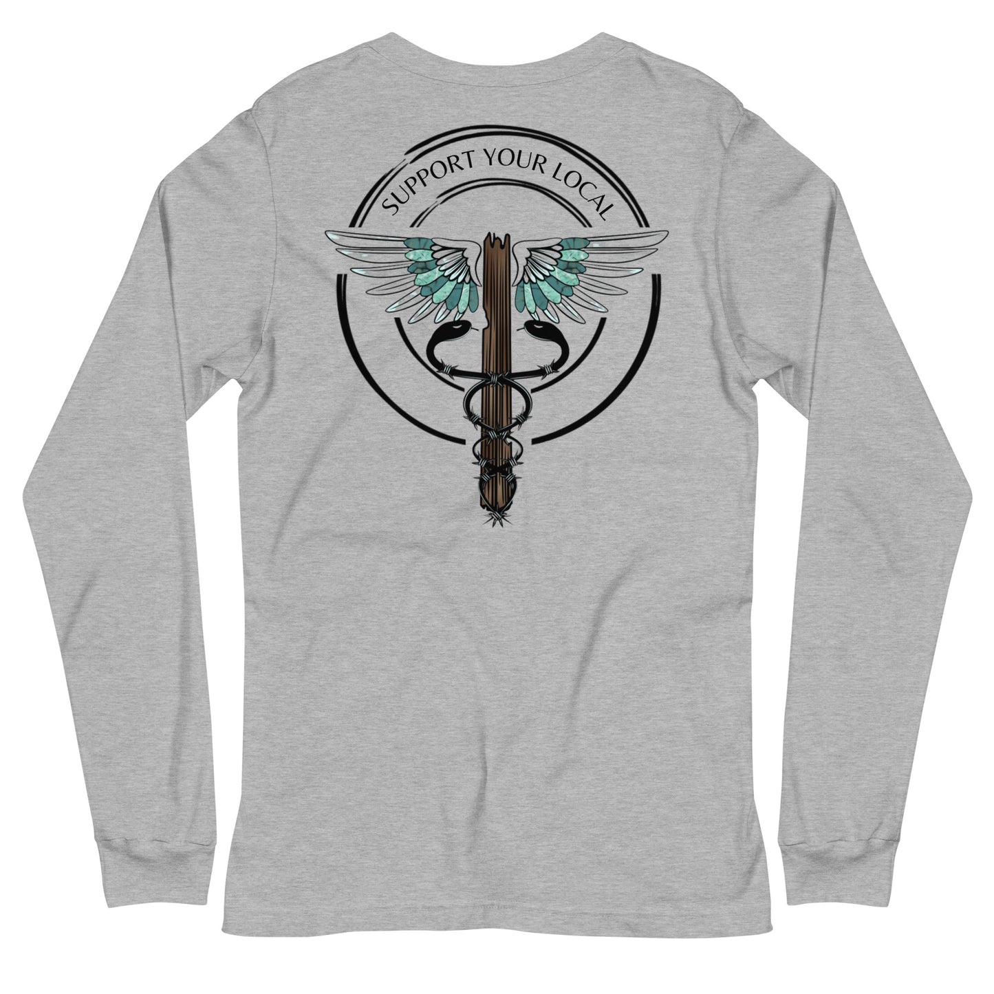 Support Your Local- Light Colors Unisex Long Sleeve Tee