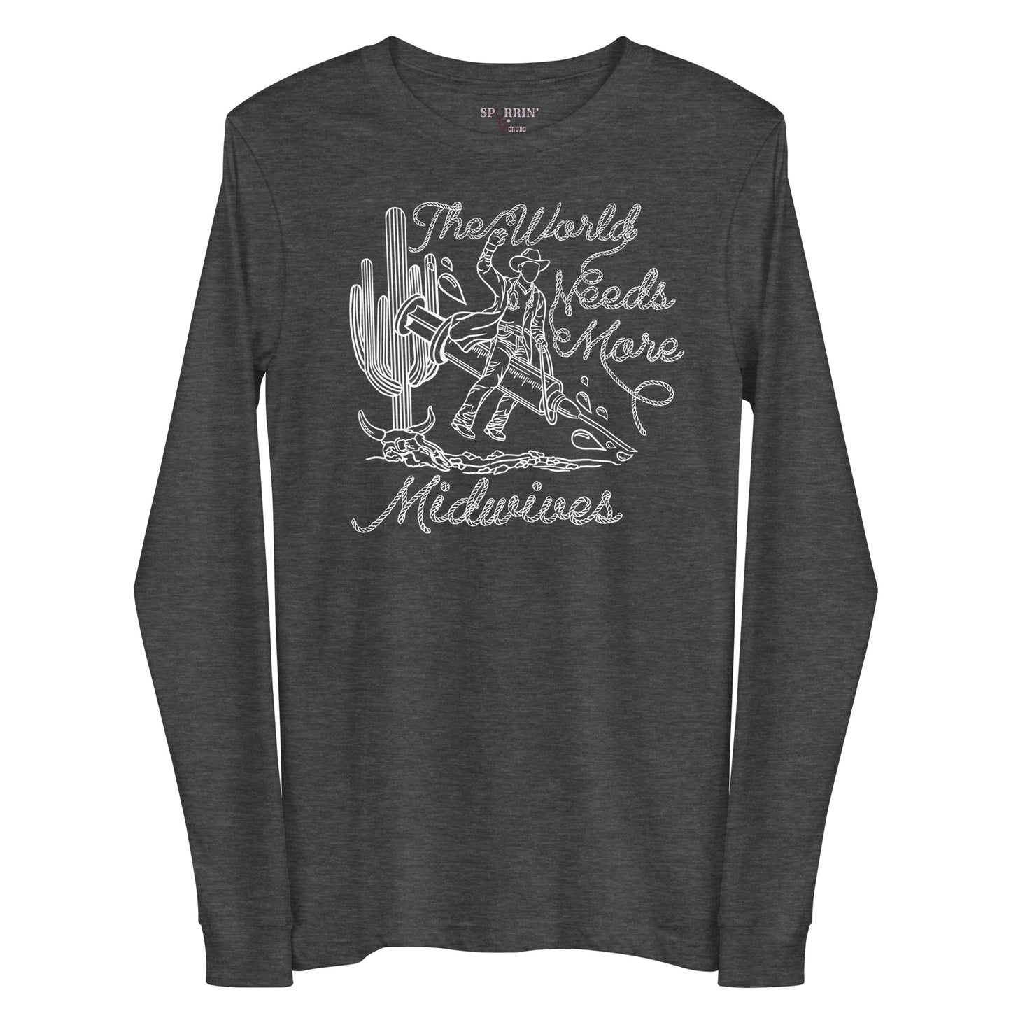 TWNM-Midwives Long Sleeve T-Shirt Dark Colors