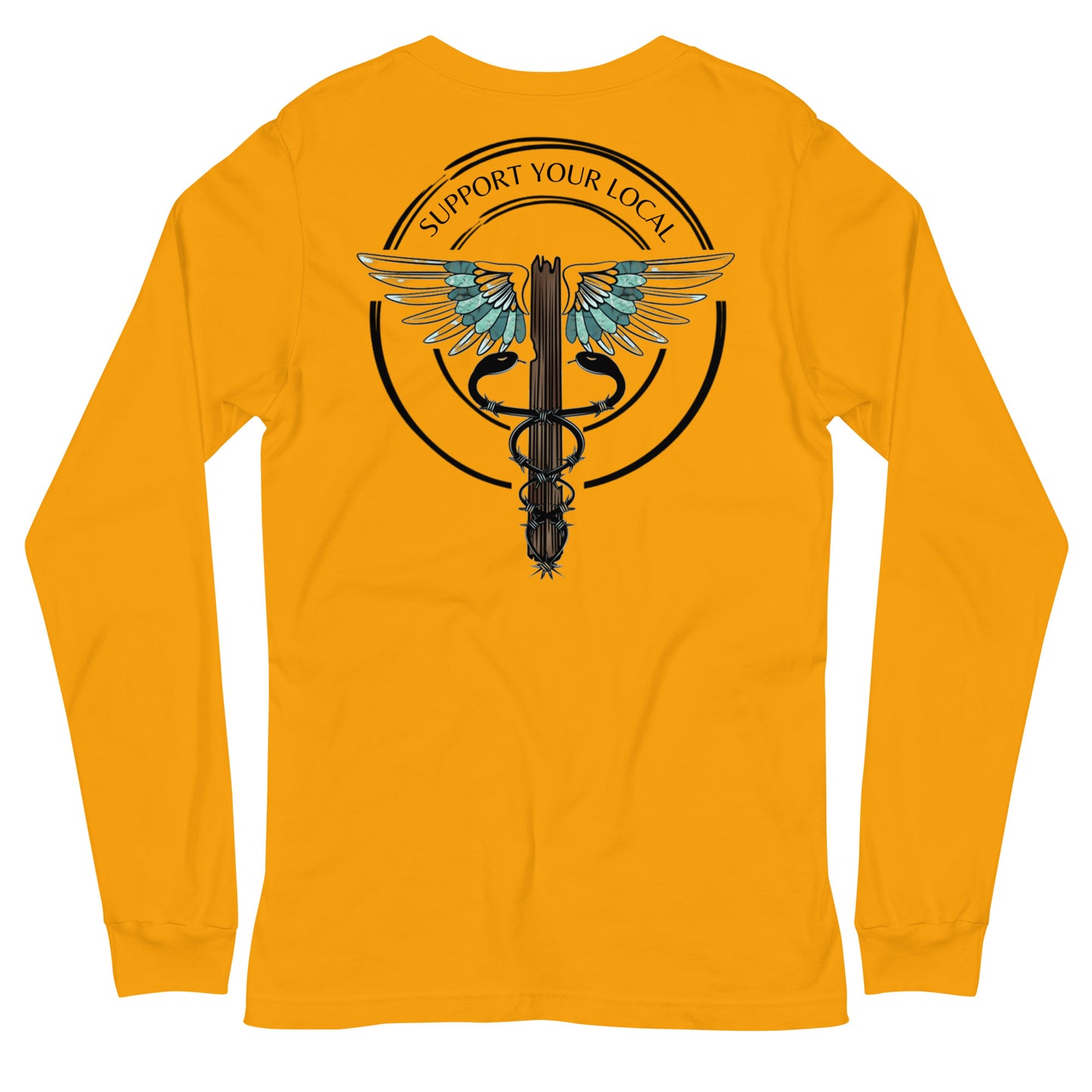 Support Your Local- Light Colors Unisex Long Sleeve Tee