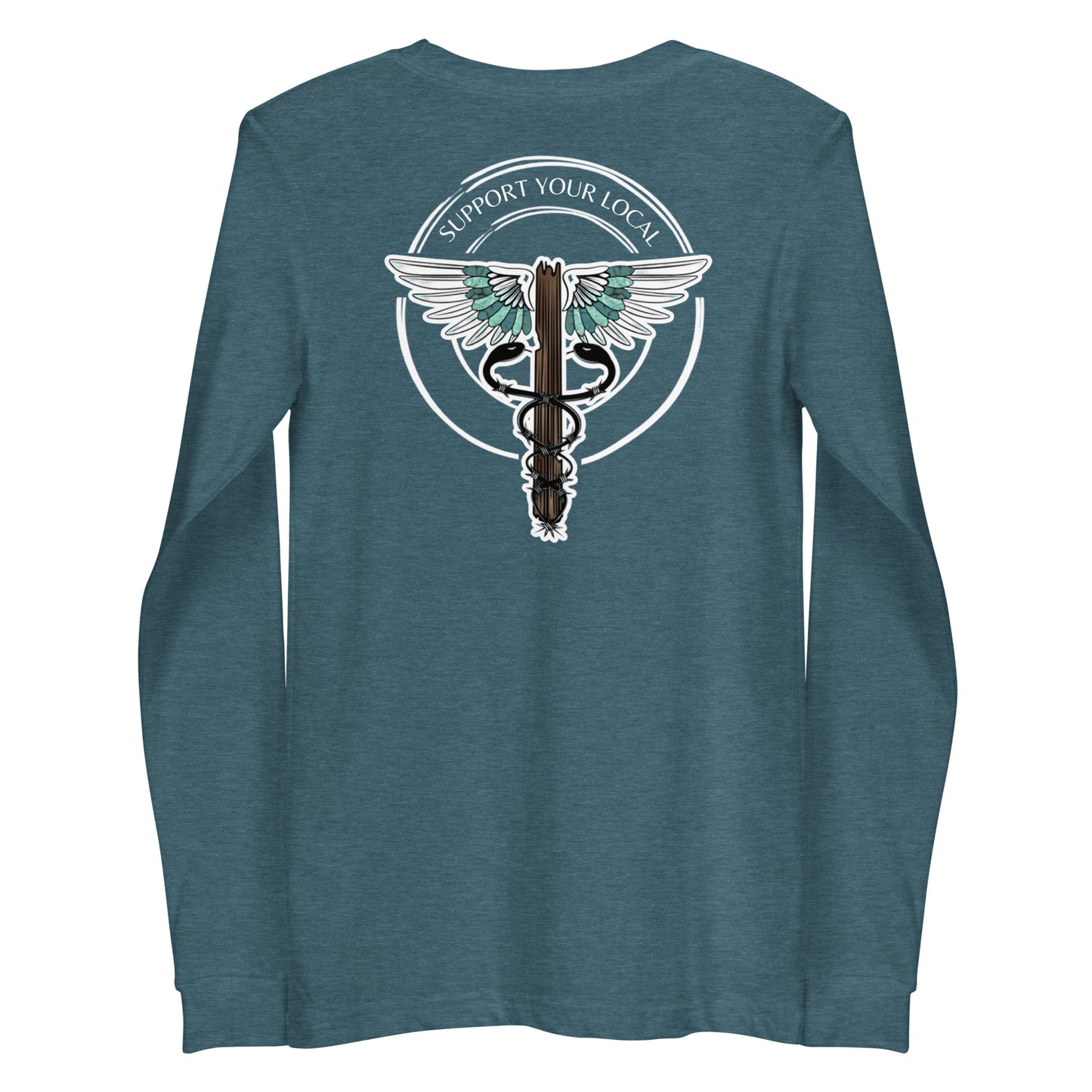 Support Your Local- Dark Colors Unisex Long Sleeve Tee