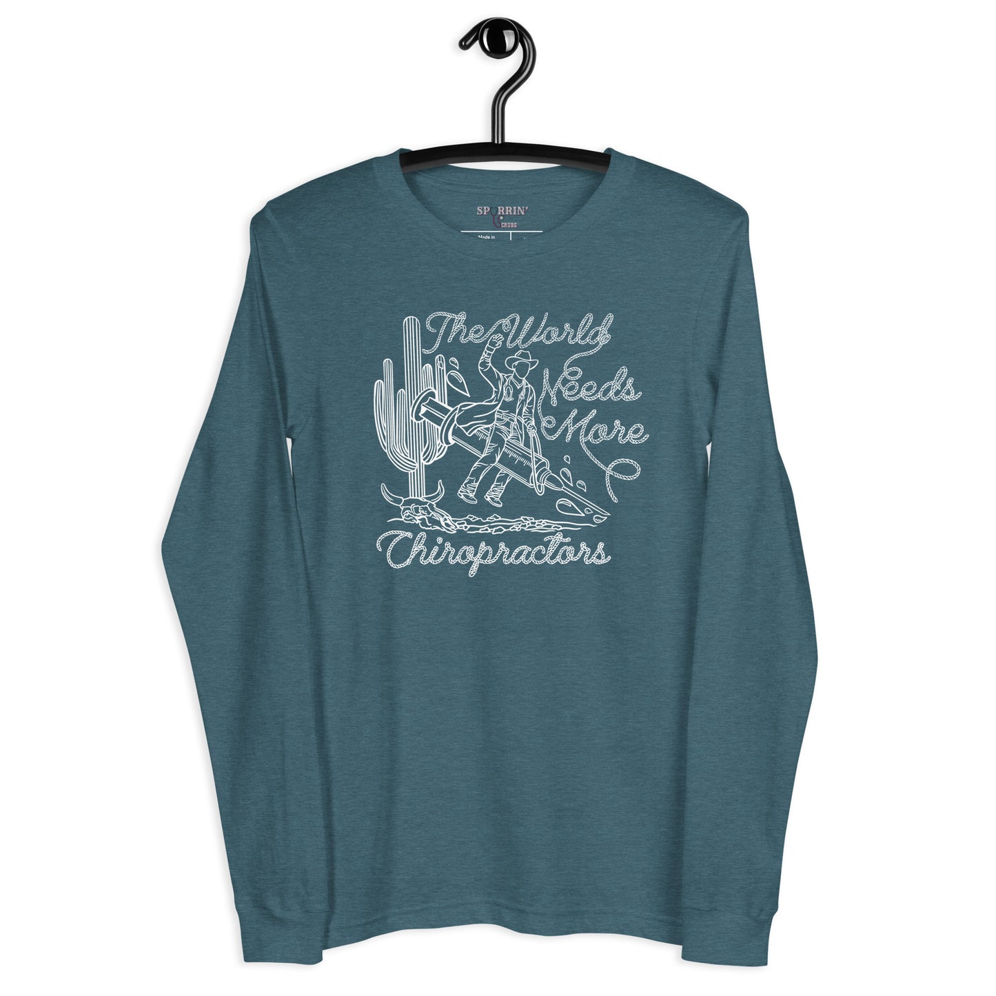 TWNM- Chiropractors Unisex Long Sleeve Tee Dark Colors