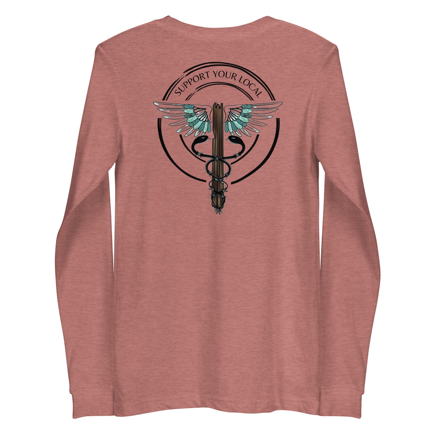 Support Your Local- Light Colors Unisex Long Sleeve Tee