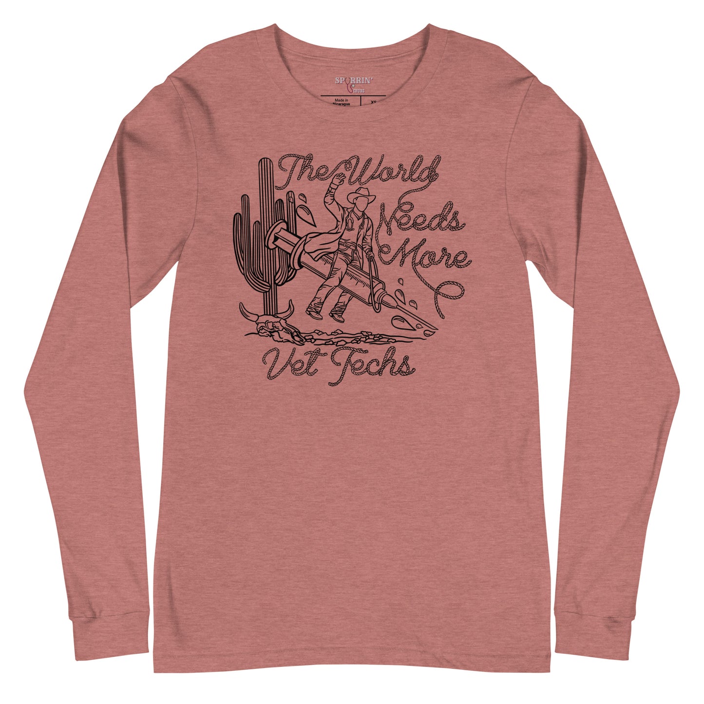 TWNM- Vet Techs Unisex Long Sleeve Tee Light Colors