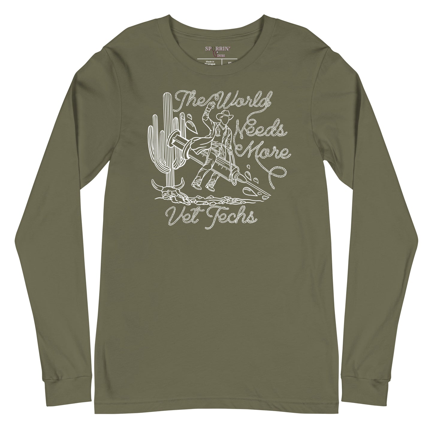 TWNM- Vet Techs Unisex Long Sleeve Tee Dark Colors