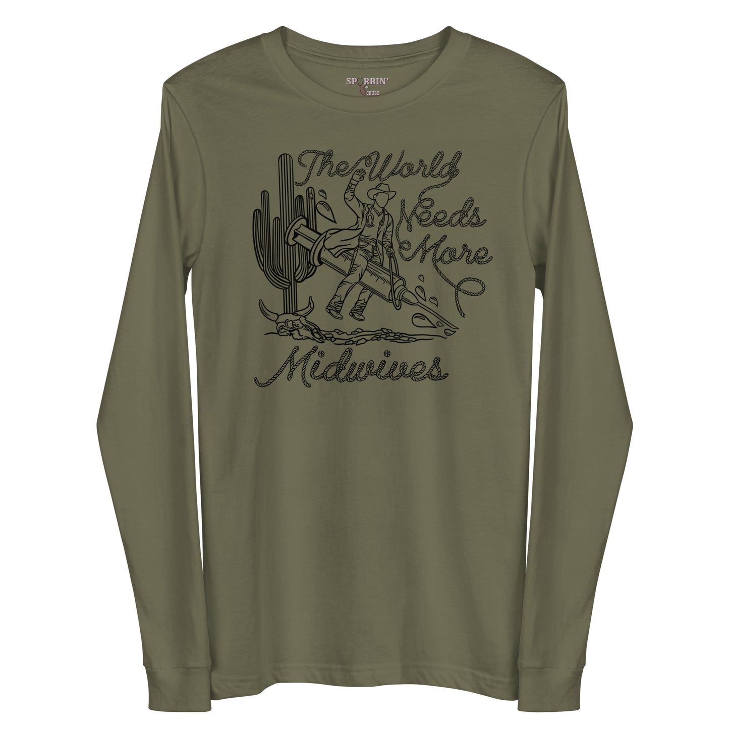 TWNM-Midwives Long Sleeve T-Shirt Light Colors