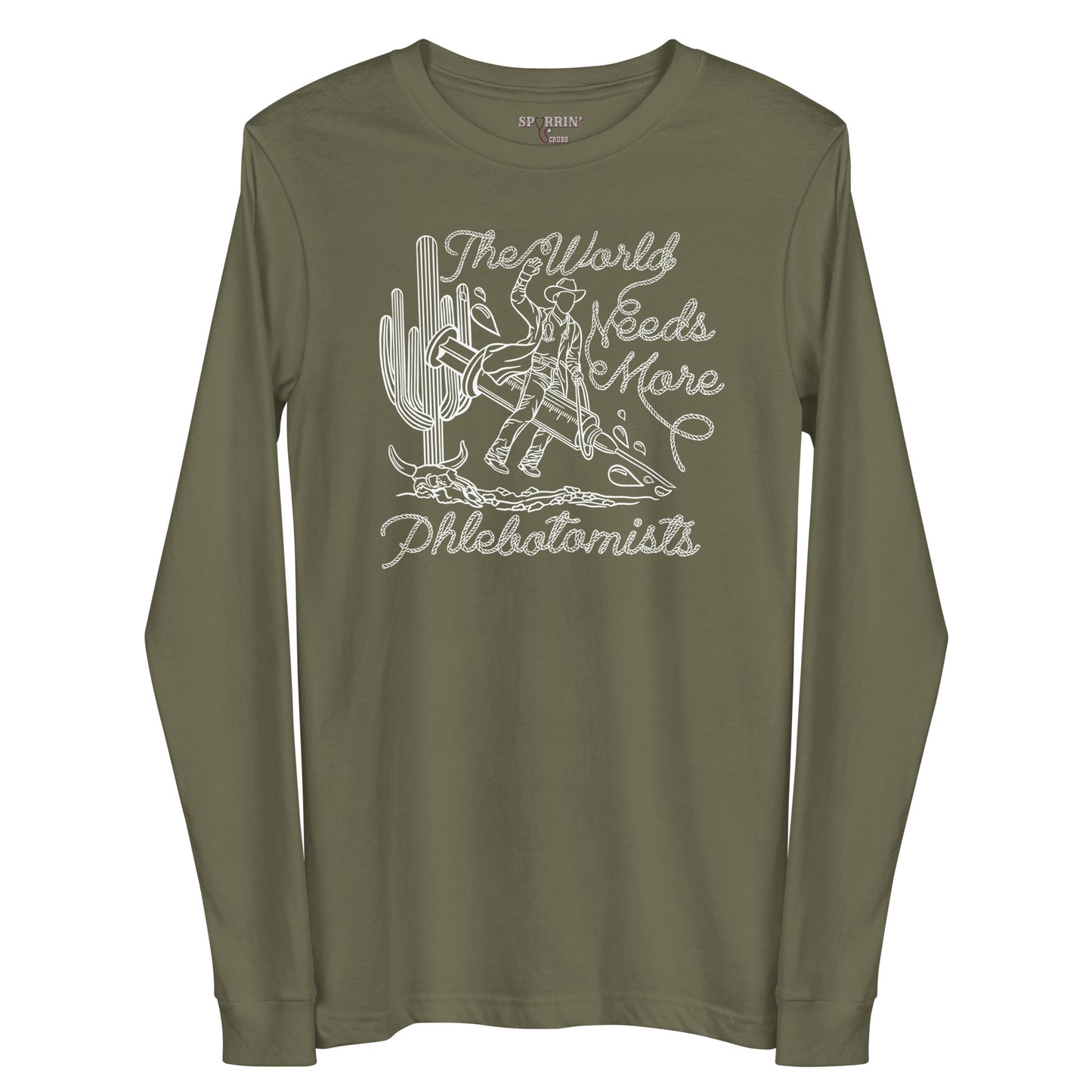 TWNM- Phlebotomists Long Sleeve T-Shirt Dark Colors