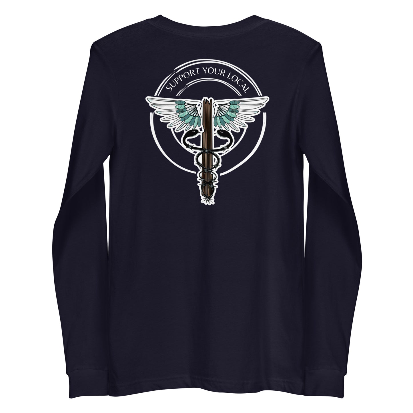 Support Your Local- Dark Colors Unisex Long Sleeve Tee