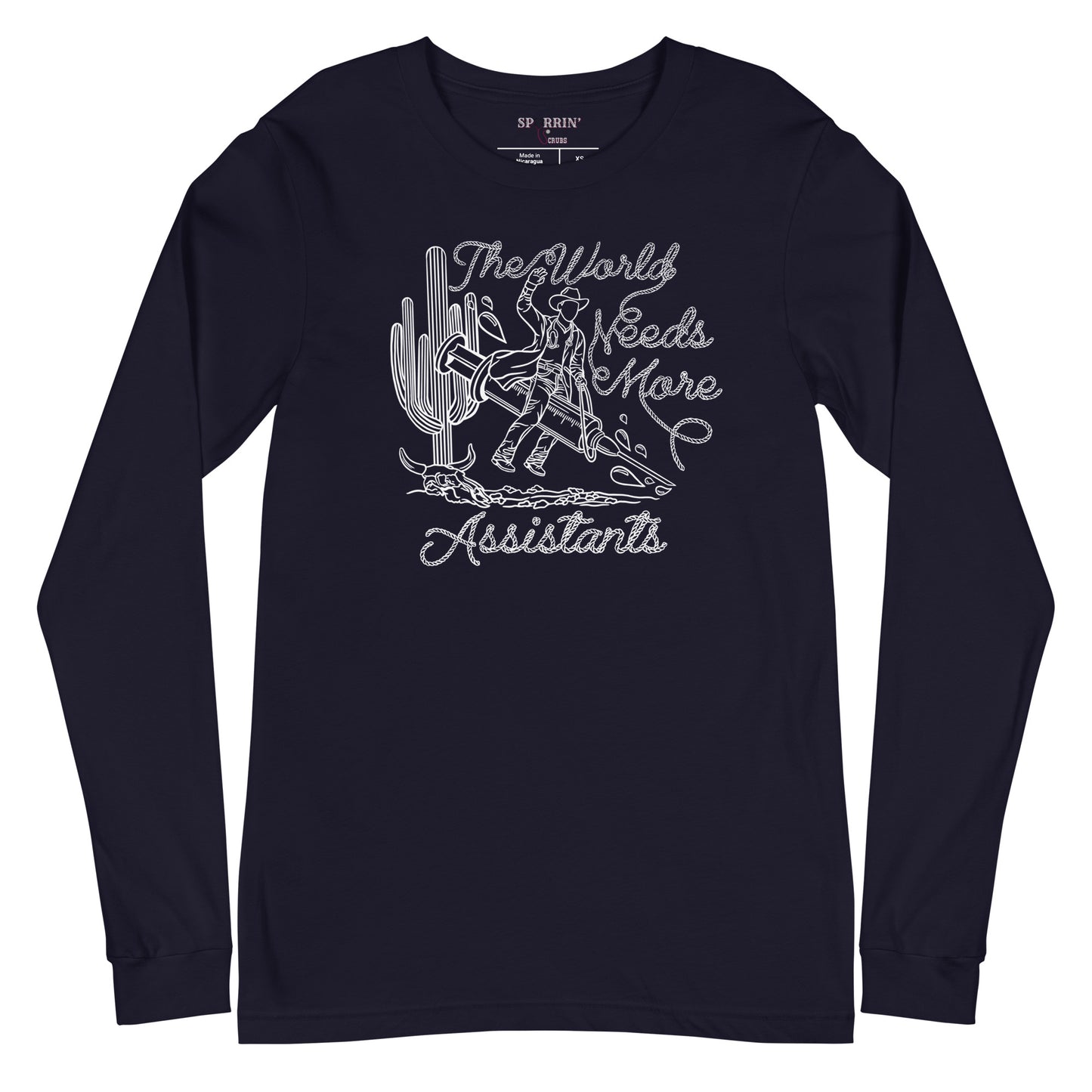 TWNM- Assistants Long Sleeve T-Shirt Dark Colors