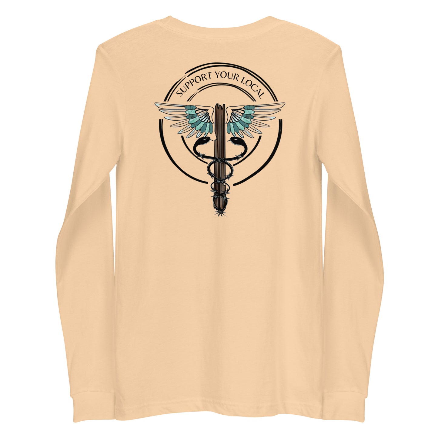 Support Your Local- Light Colors Unisex Long Sleeve Tee