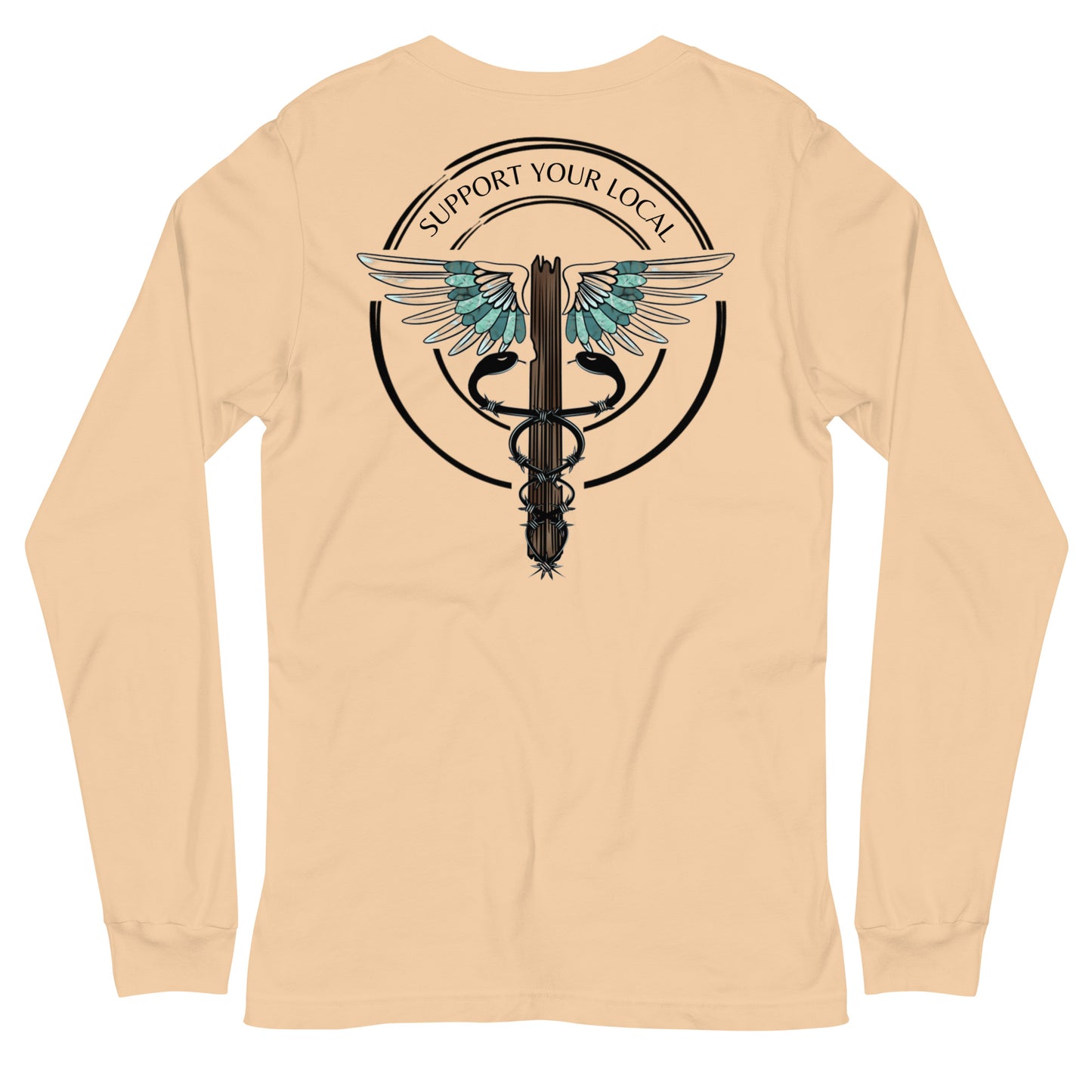 Support Your Local- Light Colors Unisex Long Sleeve Tee