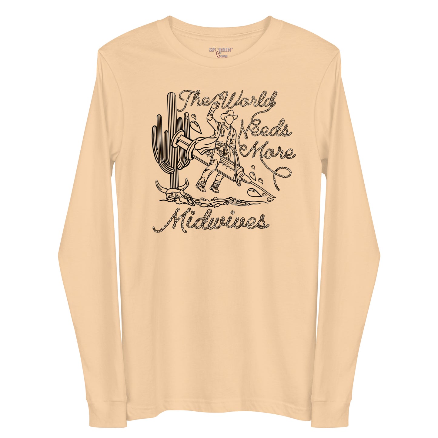 TWNM-Midwives Long Sleeve T-Shirt Light Colors