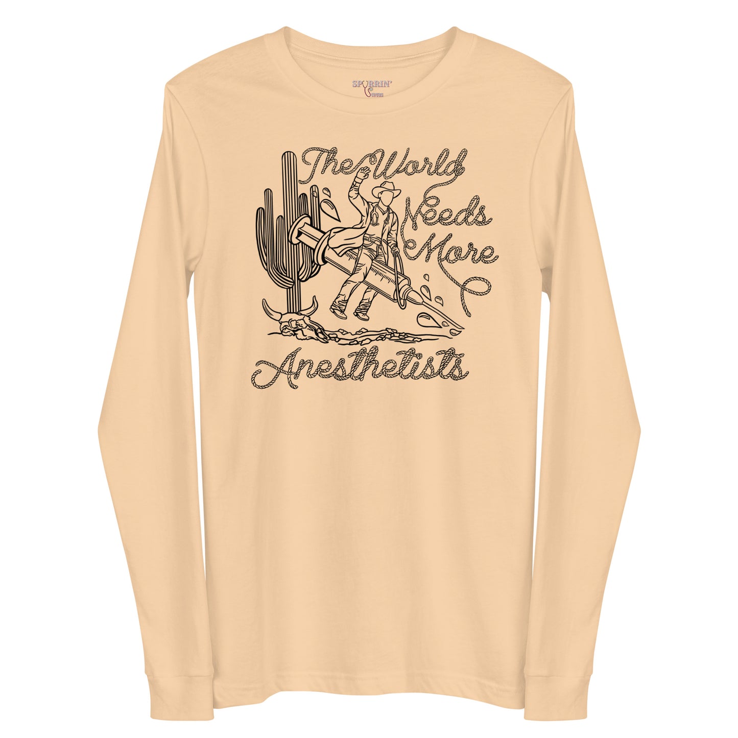 TWNM- Anesthetists Long Sleeve T-Shirt Light Colors