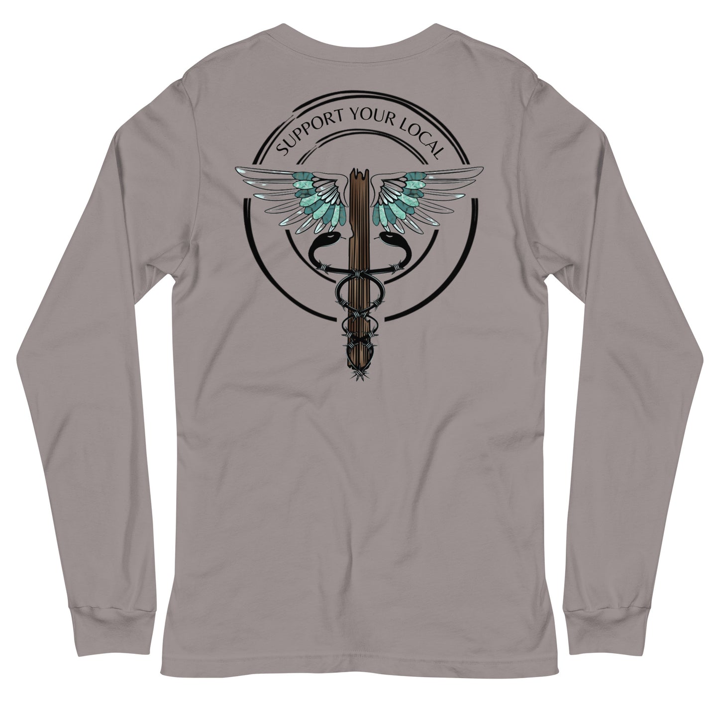 Support Your Local- Light Colors Unisex Long Sleeve Tee