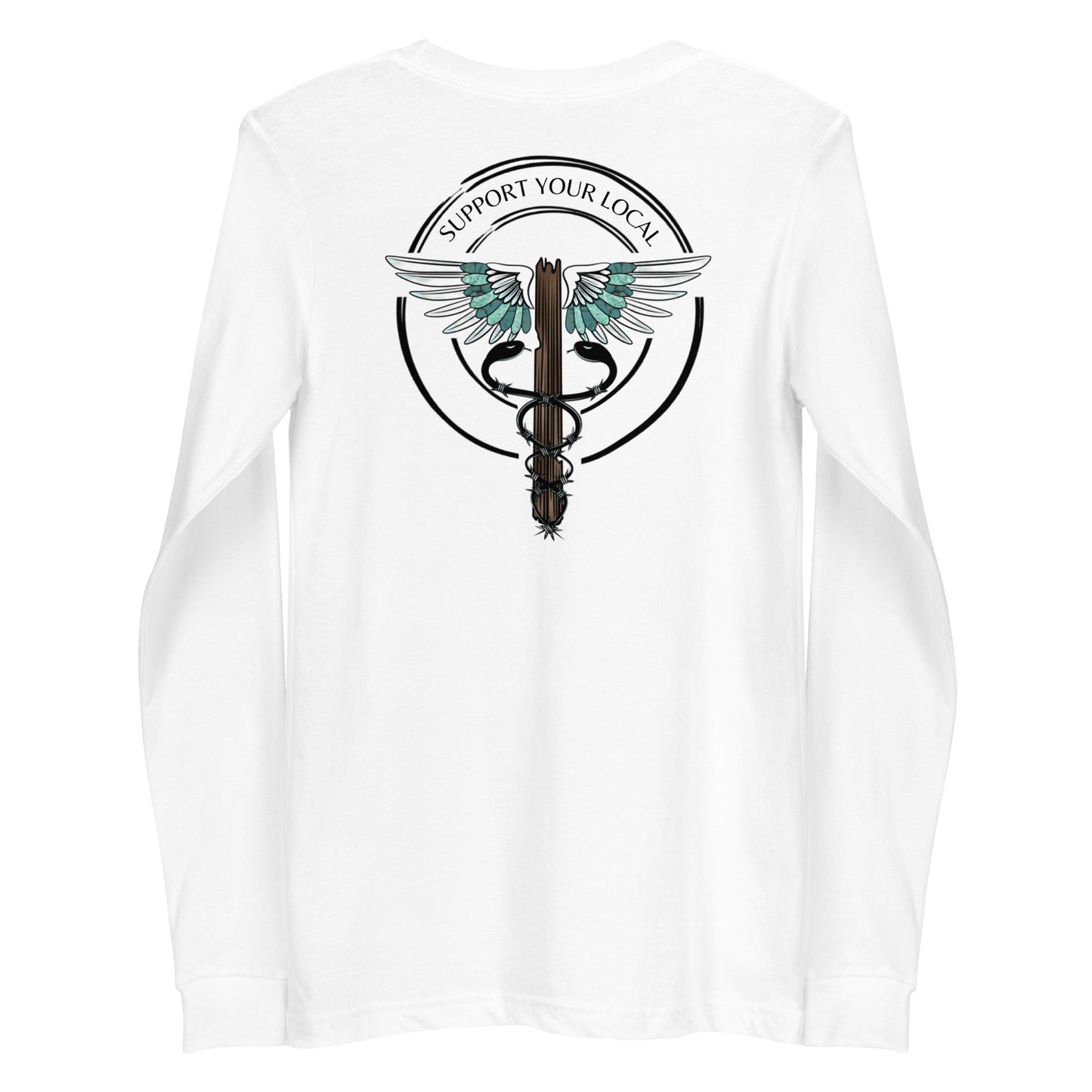 Support Your Local- Light Colors Unisex Long Sleeve Tee