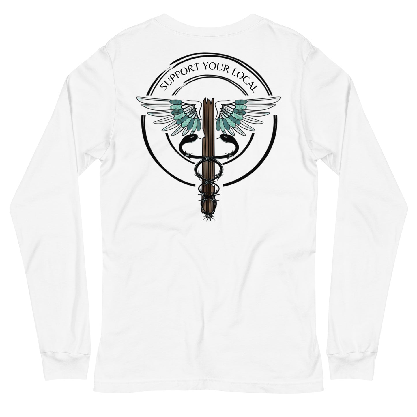 Support Your Local- Light Colors Unisex Long Sleeve Tee