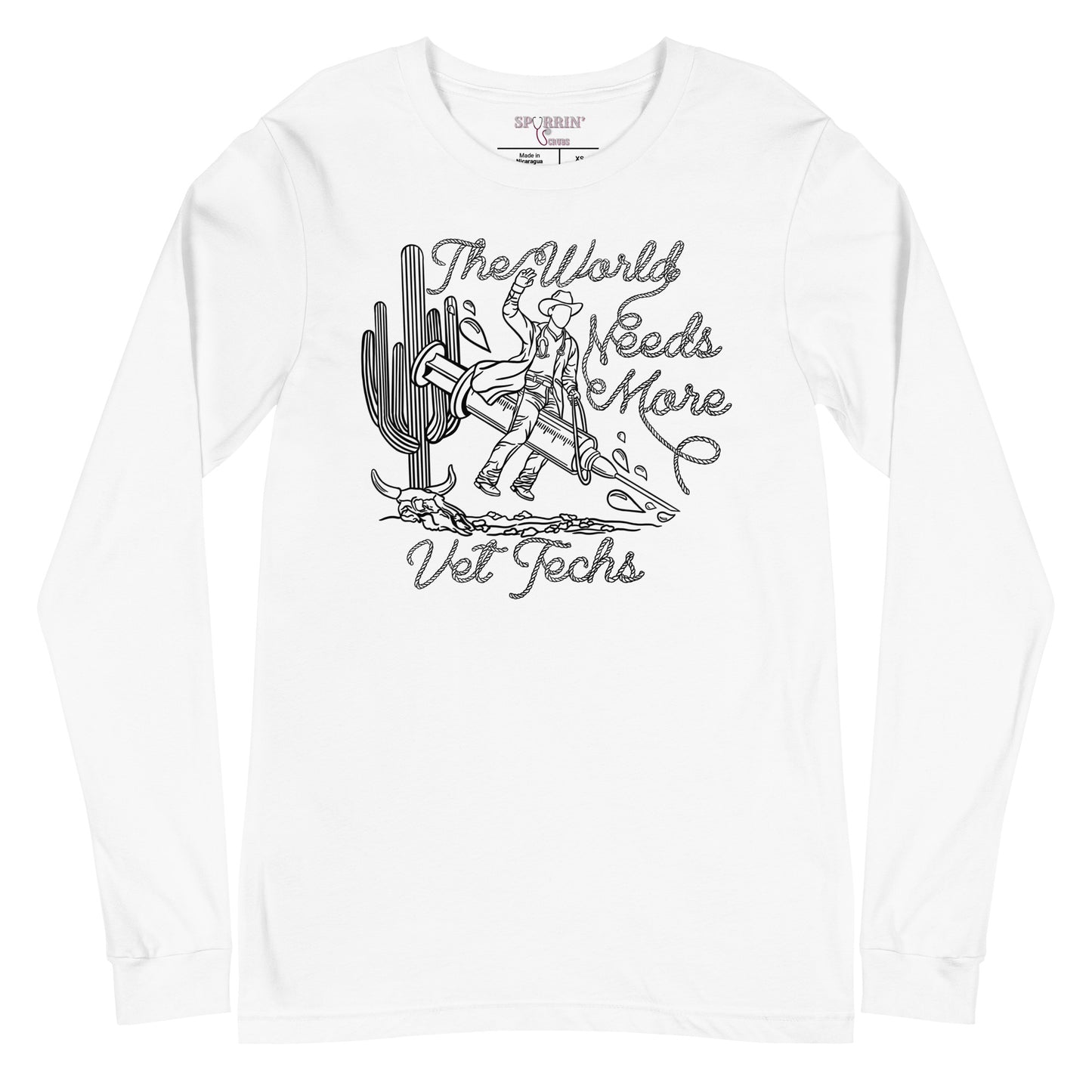 TWNM- Vet Techs Unisex Long Sleeve Tee Light Colors