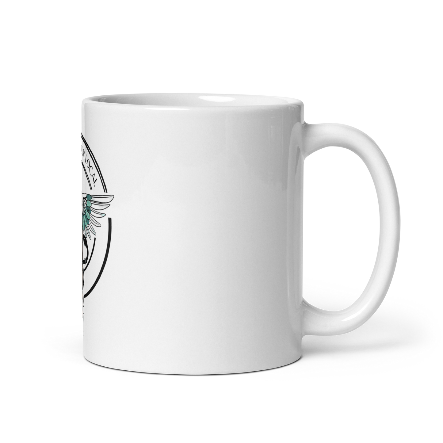 Support Your Local- White Glossy Mug