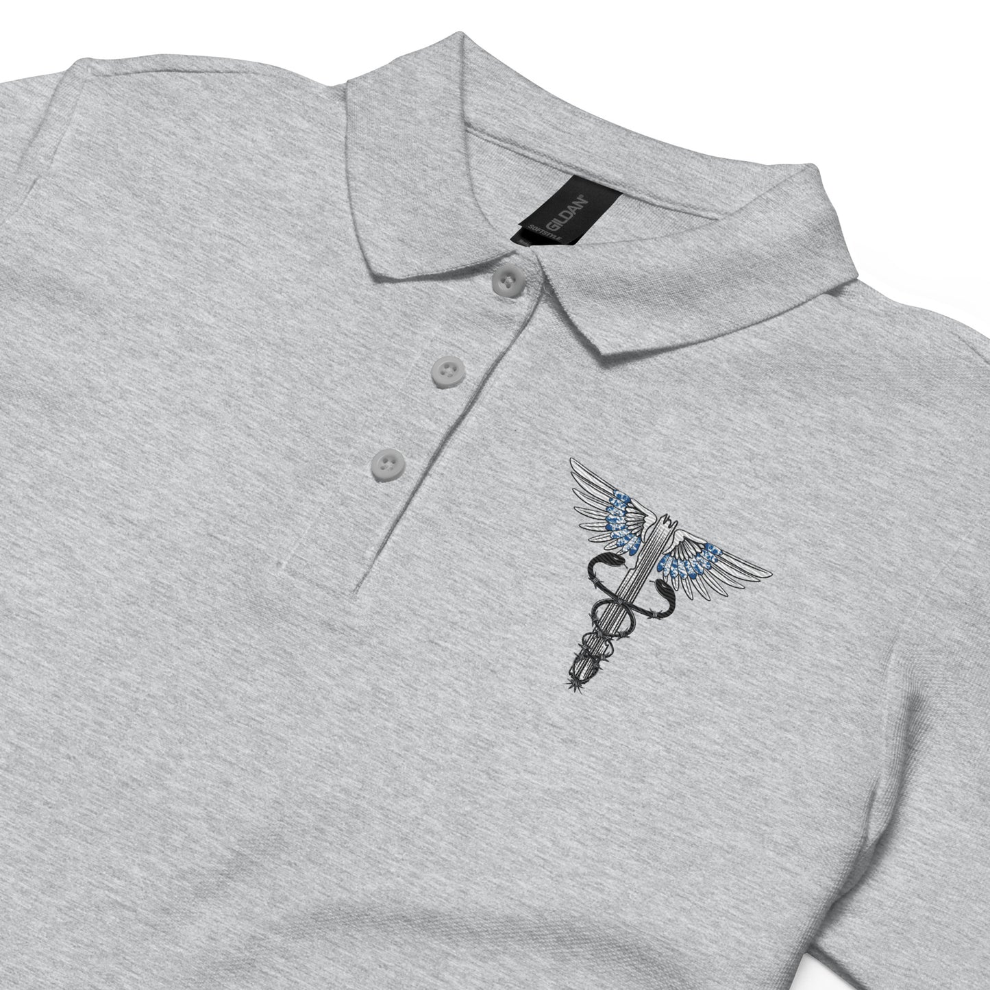 Cowgirl Caduceus- Embroidered Women’s Polo