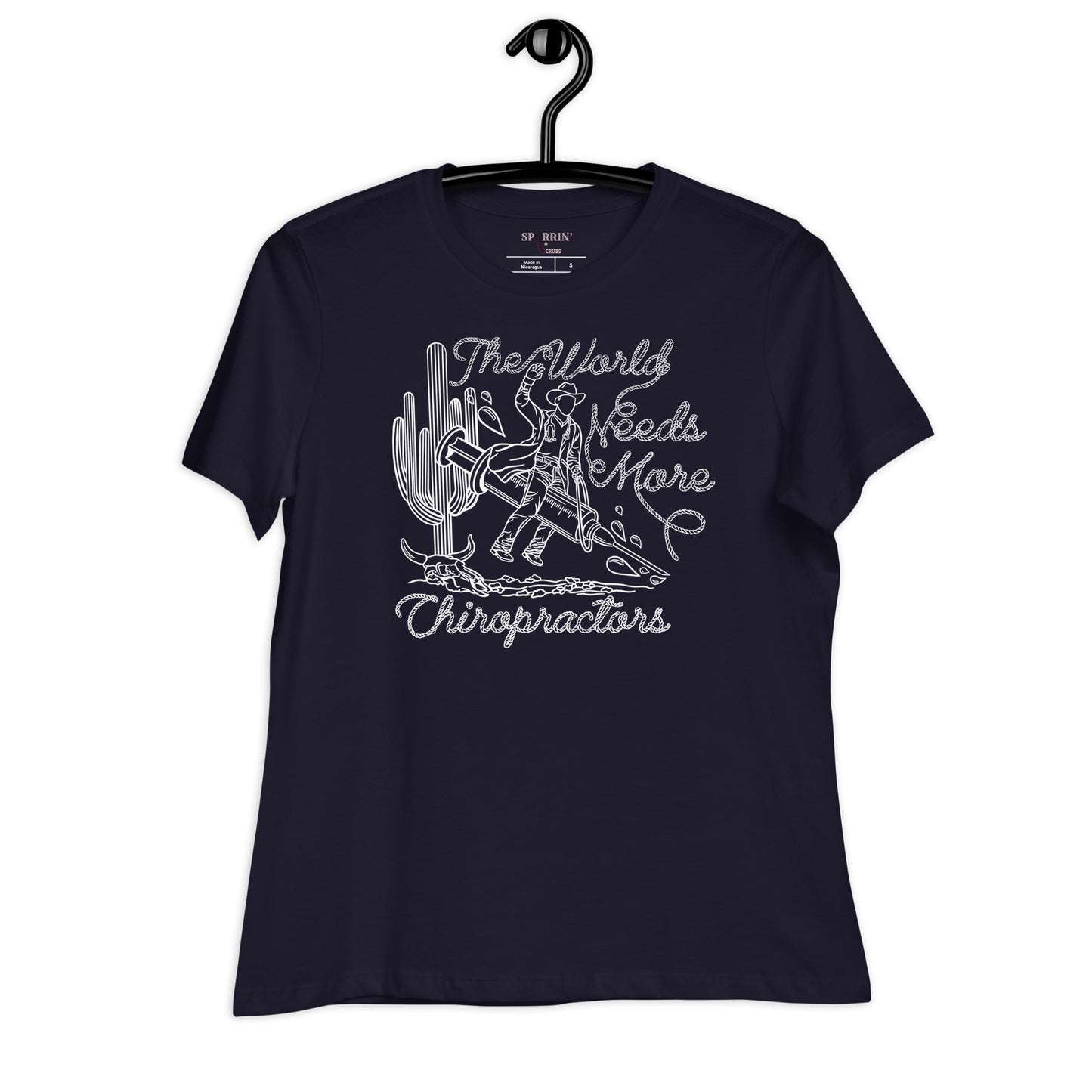 TWNM- Chiropractors Women's Relaxed T-Shirt Dark Colors